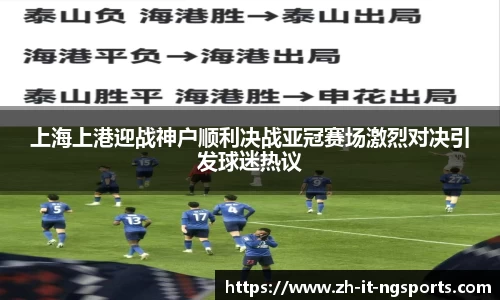 上海上港迎战神户顺利决战亚冠赛场激烈对决引发球迷热议